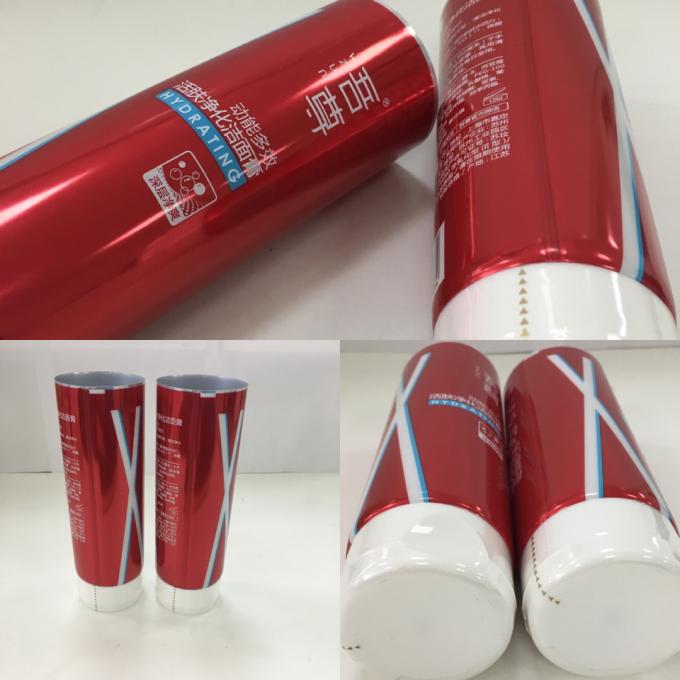 metropolitana cosmetica laminata barriera di alluminio del rivestimento 130ml che imballa con il cappuccio di Snap-on