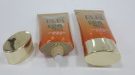 l'oro d'imballaggio della metropolitana 50g della barriera cosmetica ovale dell'alluminio/EVOH ha placcato il cappuccio ovale