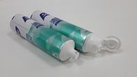 Tubo opaco di plastica che imballa, del laminato della metropolitana di dentifricio in pasta di tocco morbido materiale glassato tubi cosmetici vuoti con il cappuccio di medico