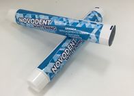 Diametri metropolitana di dentifricio in pasta di stampa offset di 165.1mm * di 28 laminata con il coperchio a vite liscio