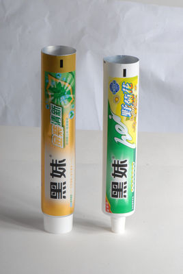 Tubo di dentifricio di 45 - 70 mm di lunghezza, tubi di imballaggio pieghevoli laminati in alluminio e plastica