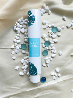 Tubo laminato di lusso con lamina a caldo e stampa a freddo con colori metallici personalizzati per imballaggi cosmetici di alta qualità