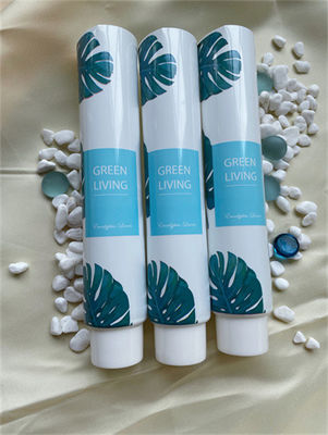 Tubo laminato di lusso con lamina a caldo e stampa a freddo con colori metallici personalizzati per imballaggi cosmetici di alta qualità