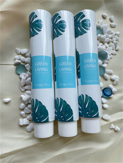 Tubo laminato di lusso con lamina a caldo e stampa a freddo con colori metallici personalizzati per imballaggi cosmetici di alta qualità